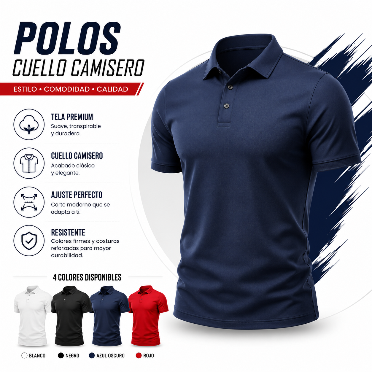 Polo Cuello Camisero